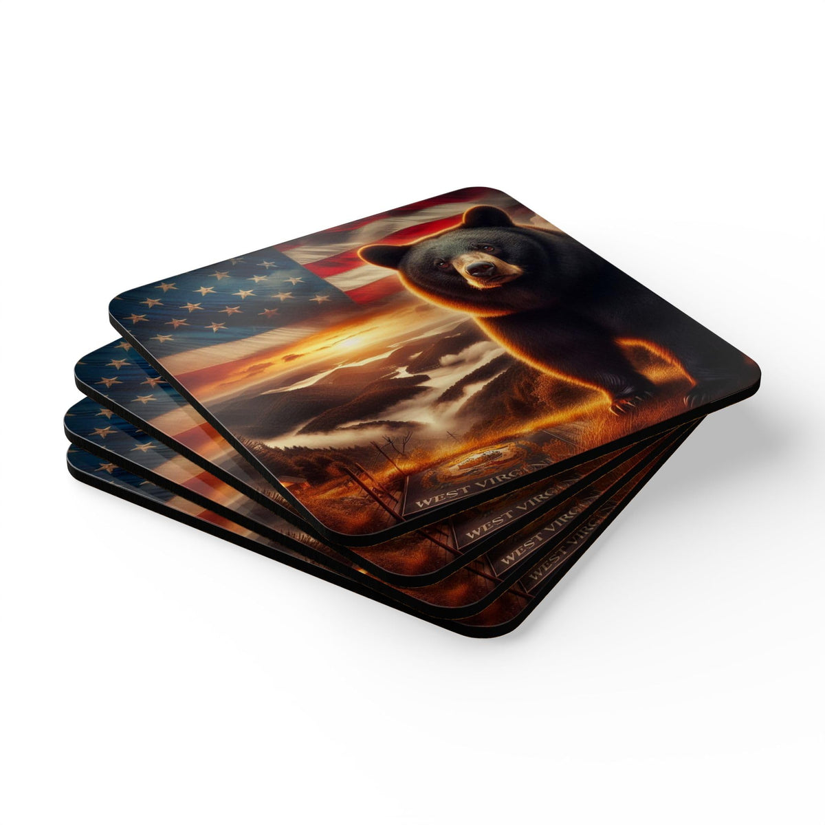 Set of 4 Glossy Coasters Y28635