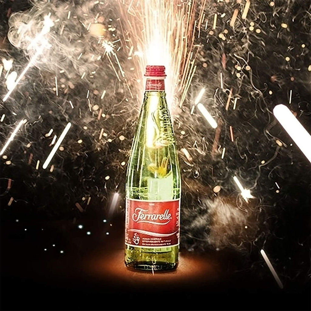Sparkling Natural Mineral Water 750 mL 6 Glass Bottles O45210