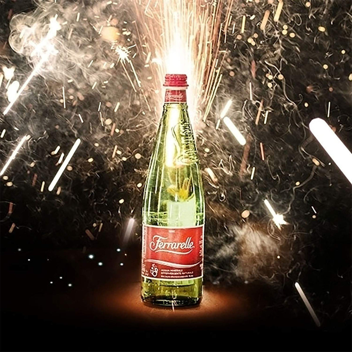 Sparkling Natural Mineral Water 750 mL 6 Glass Bottles O45210
