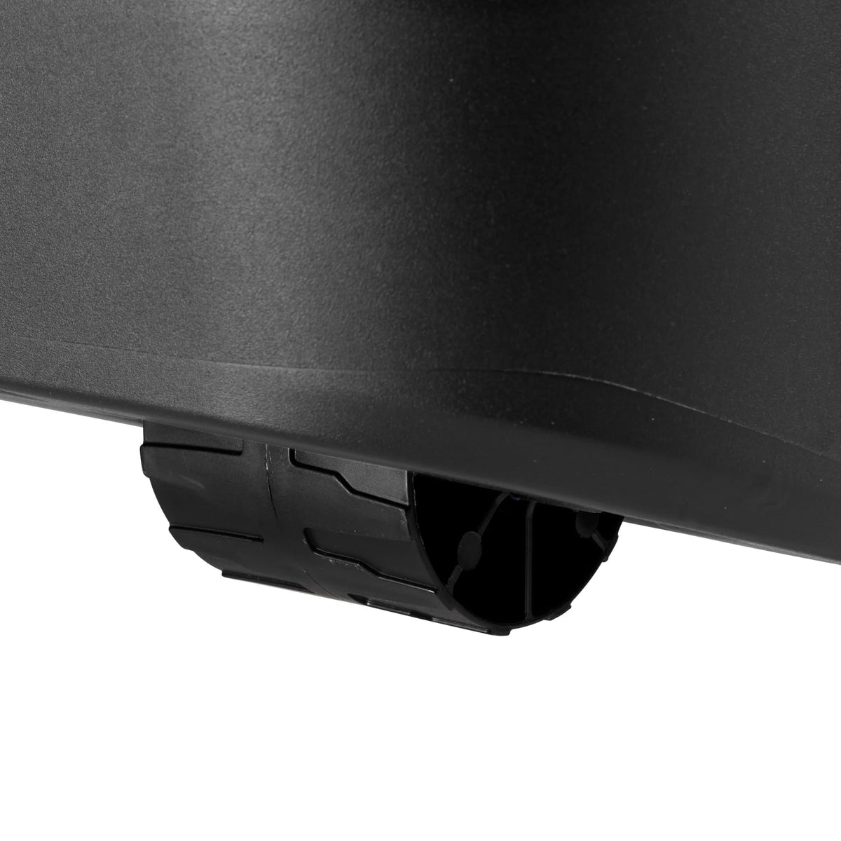 22 Gallon Black Wheeled Plastic Storage Trunk with Latching Lid L403