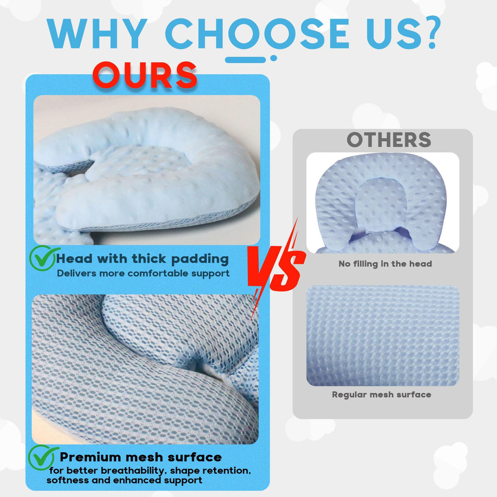 Infant Carseat Insert 2-in-1 Reversible Support Pad G969