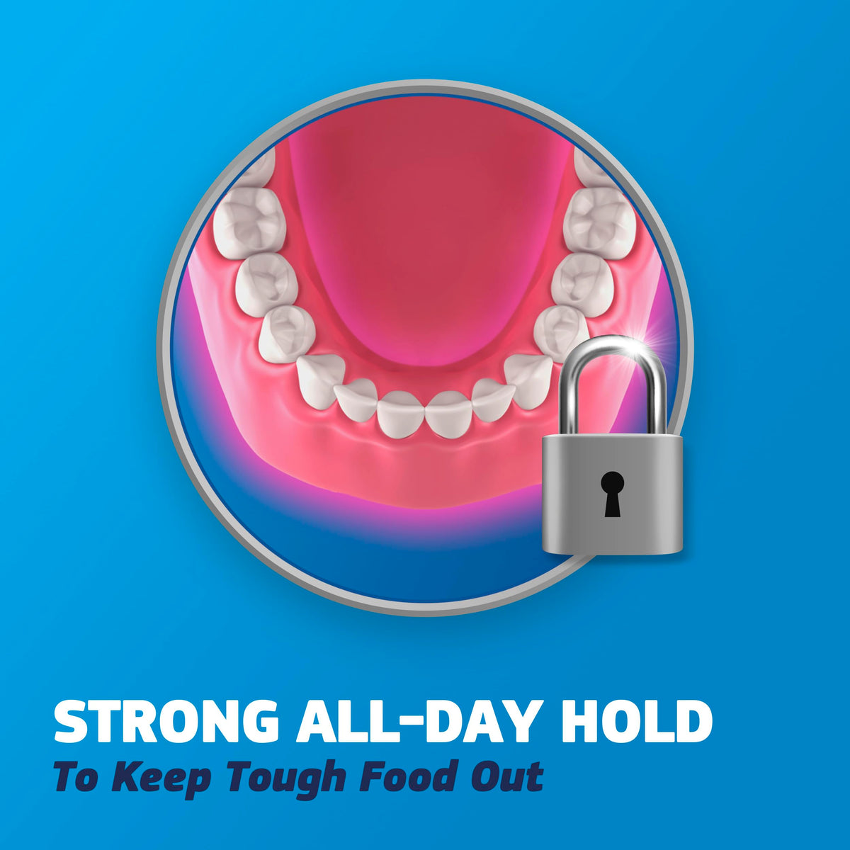 Denture Adhesive Cream 2.4 oz 3-Pack K64114