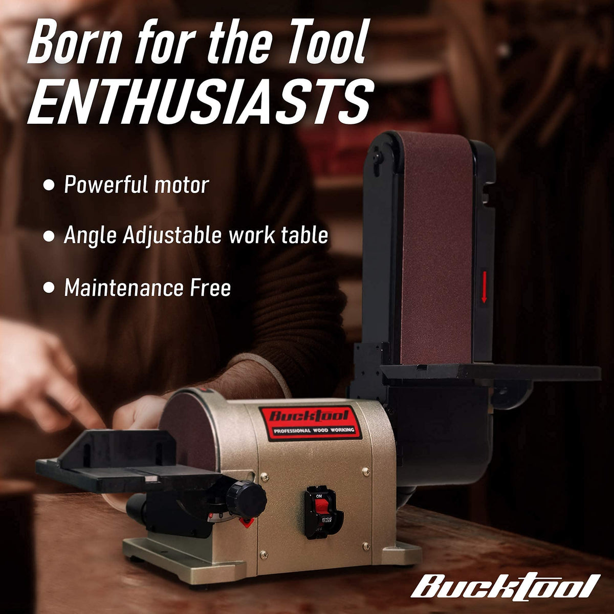 Bench Belt Disc Sander 4x36" Belt 6" Disc S77200