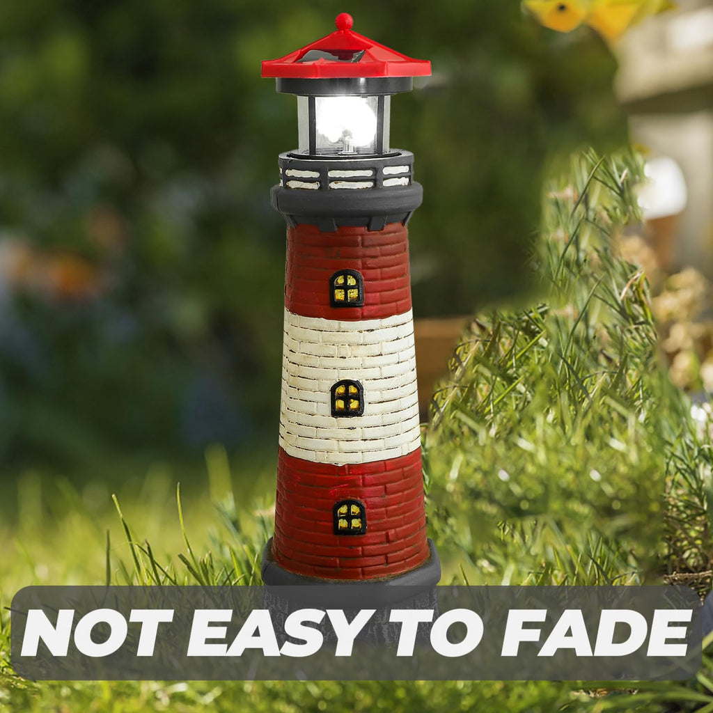 Solar Lighthouse Statue 14.76 Inch E39197