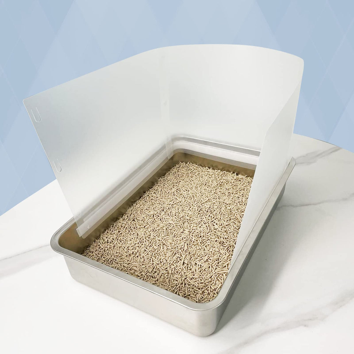 Connectable Cat Litter Box Pee Shield Splash Guard X606245