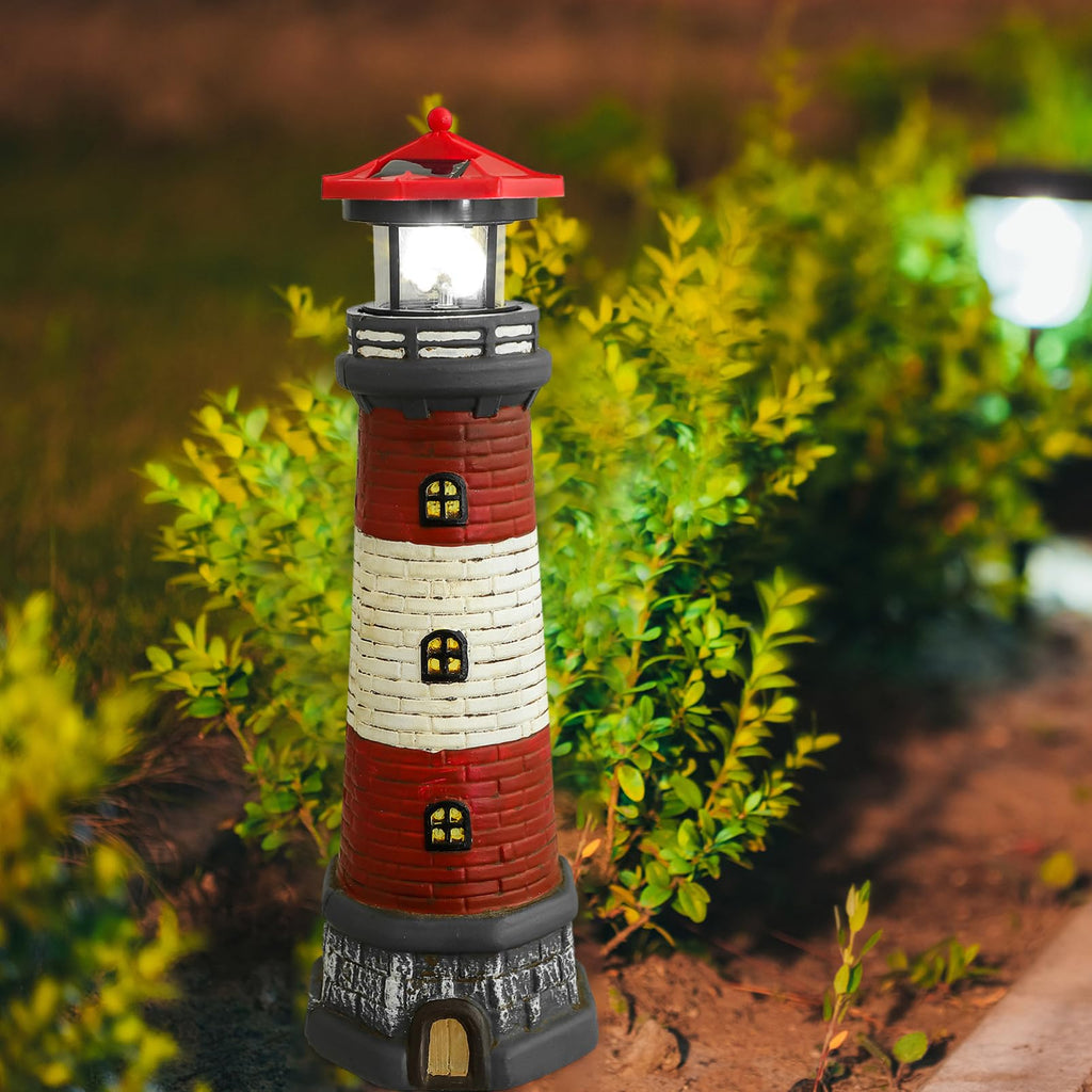 Solar Lighthouse Statue 14.76 Inch E39197