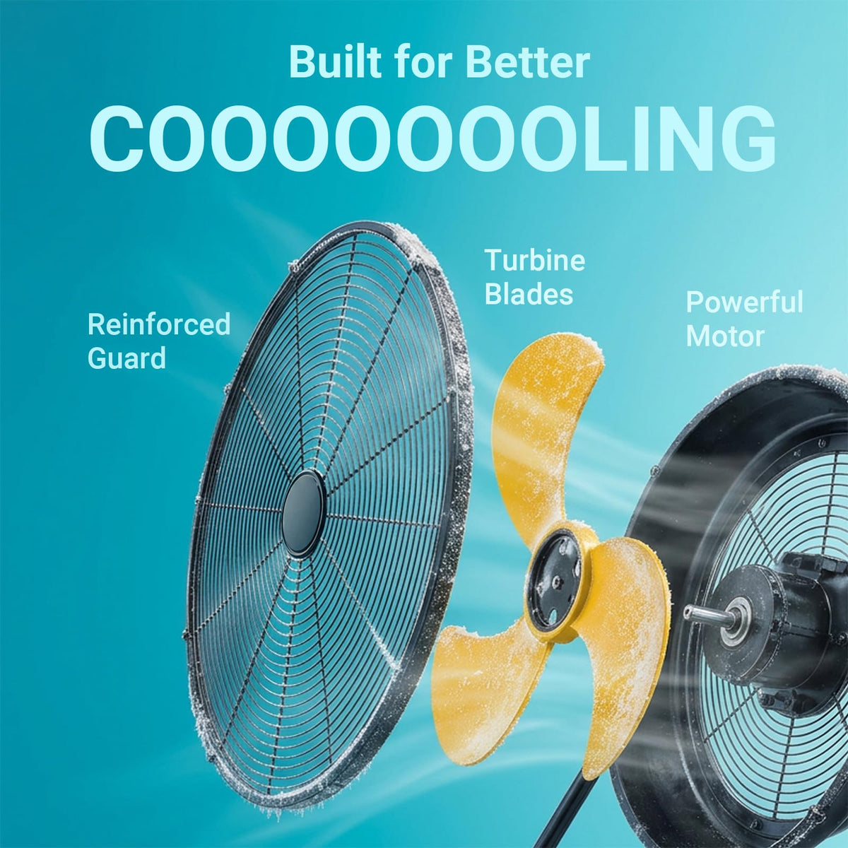 18" Brushless Cordless Floor Fan C6083