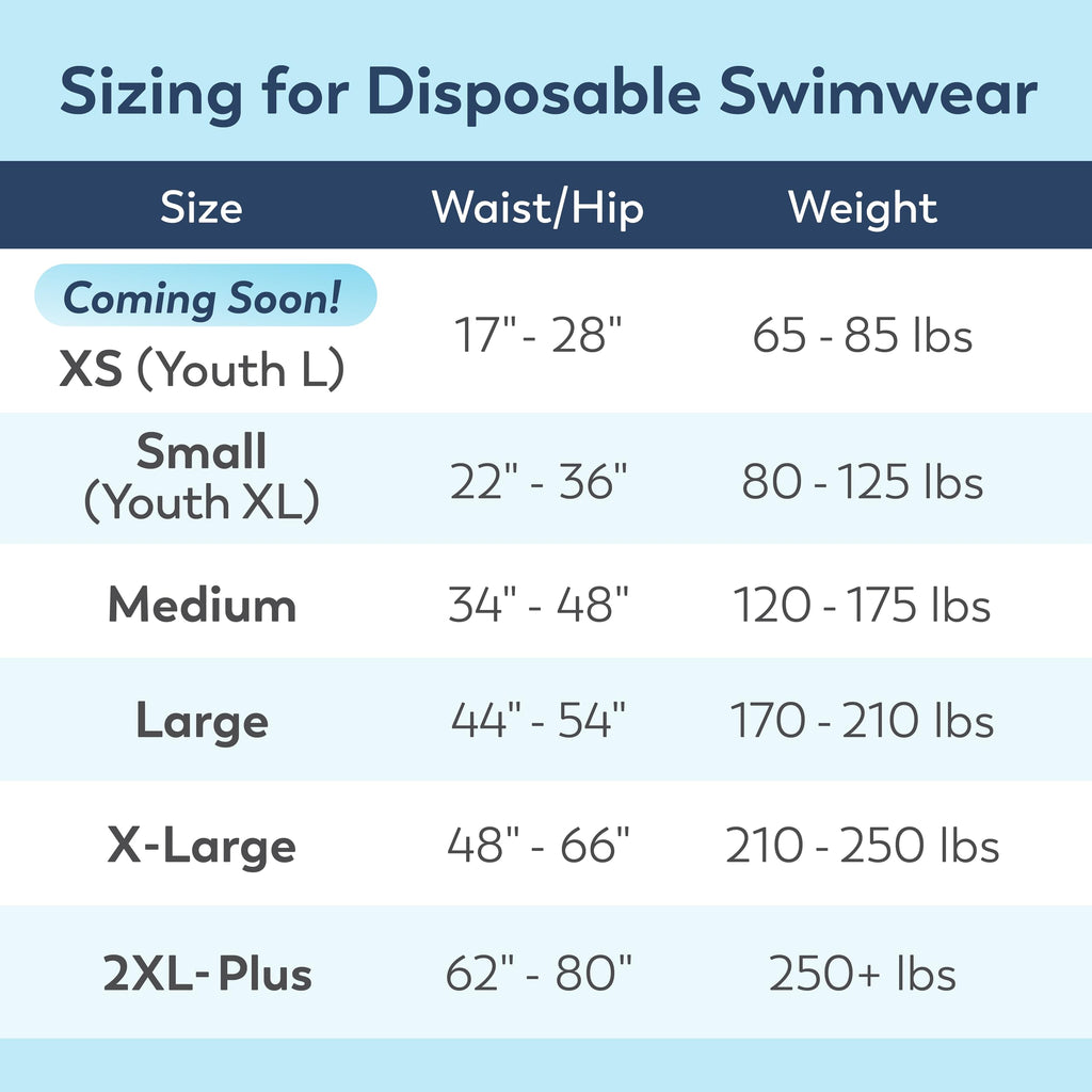 Disposable Adult Swim Diapers 2XL 12 Ct F48794