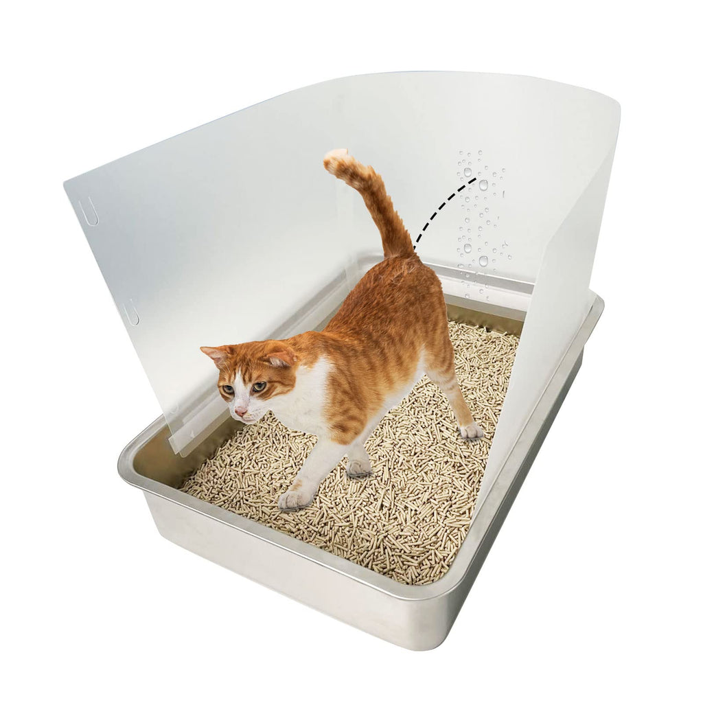 Connectable Cat Litter Box Pee Shield Splash Guard X606245