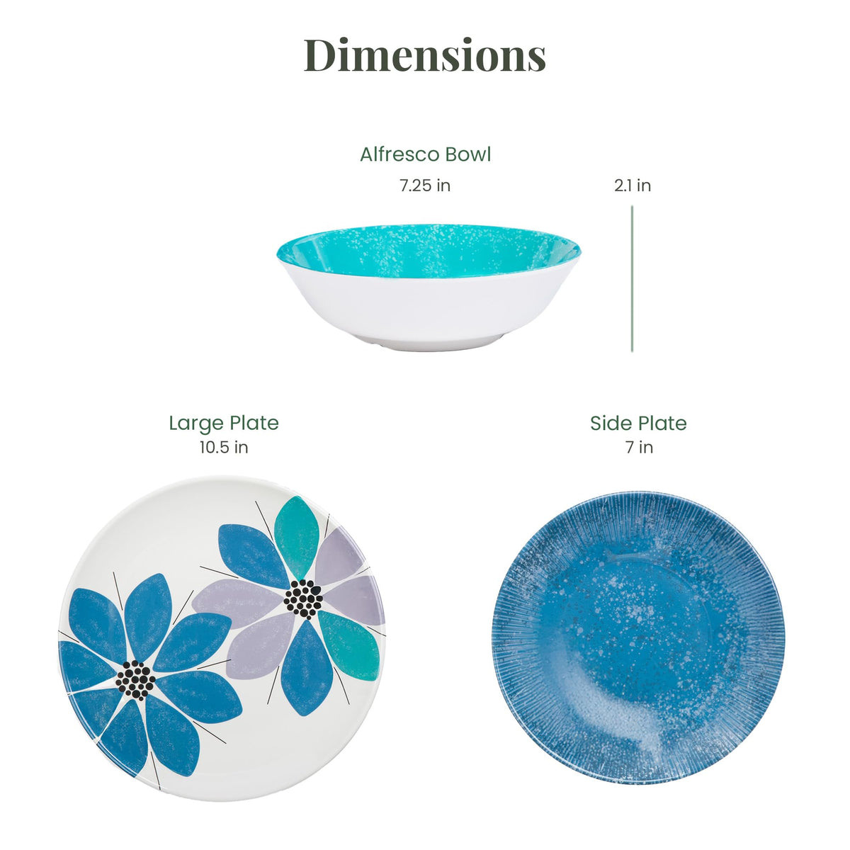 12-Piece Melamine Dinnerware Set U7864