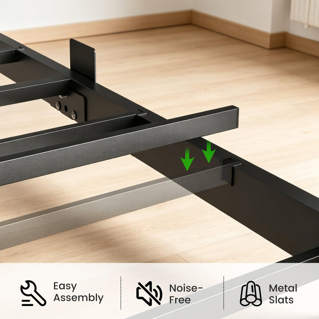 Full Floating Bed Frame with LED Lights X972