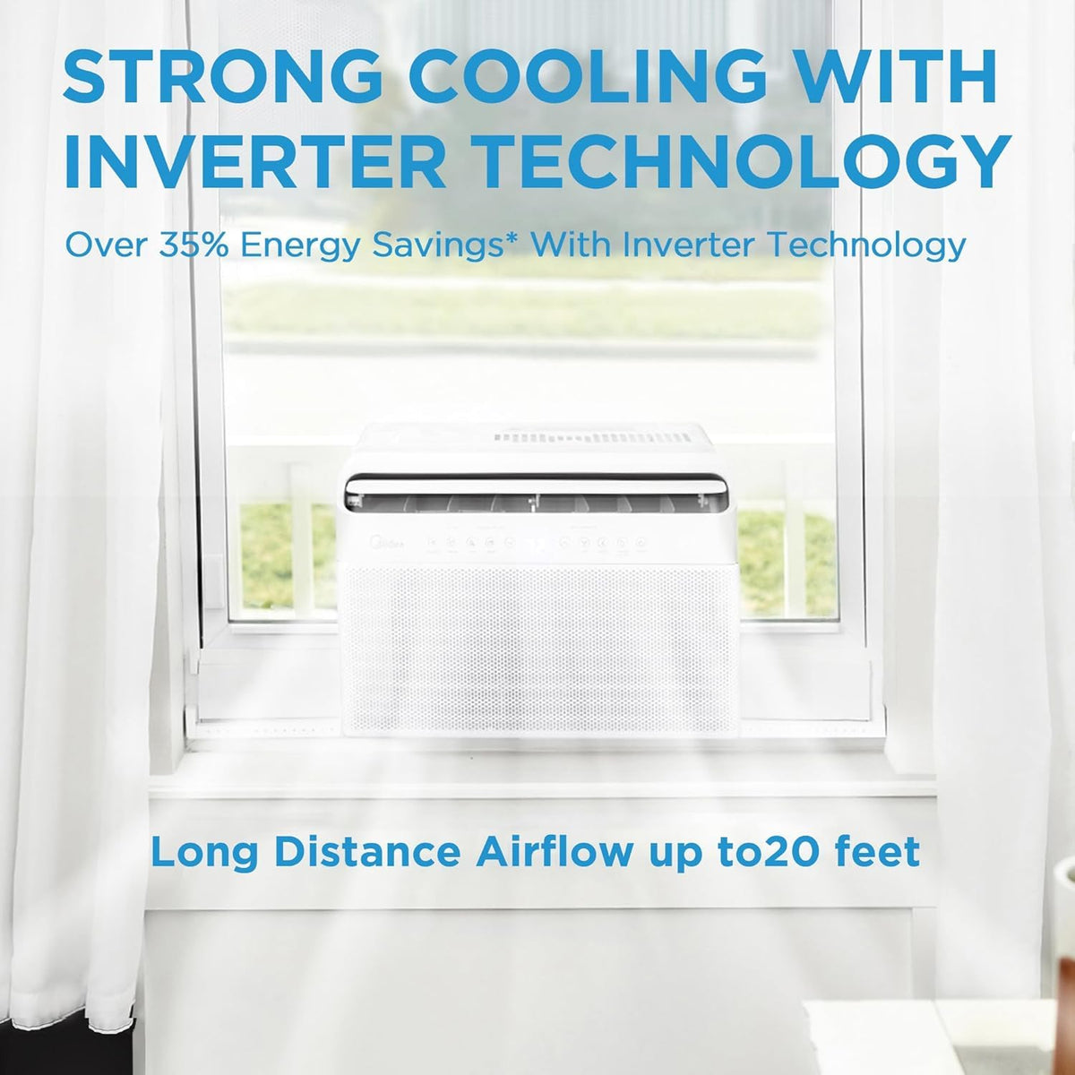 12,000 BTU U-Shaped Smart Inverter Window Air Conditioner M867921