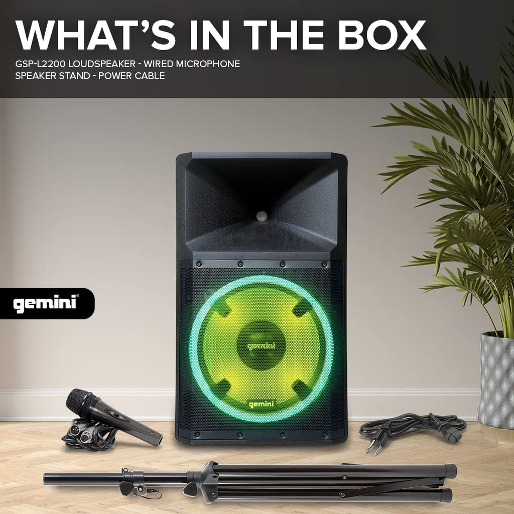 15" PA Speaker & Stand, 1800 Watts E606035