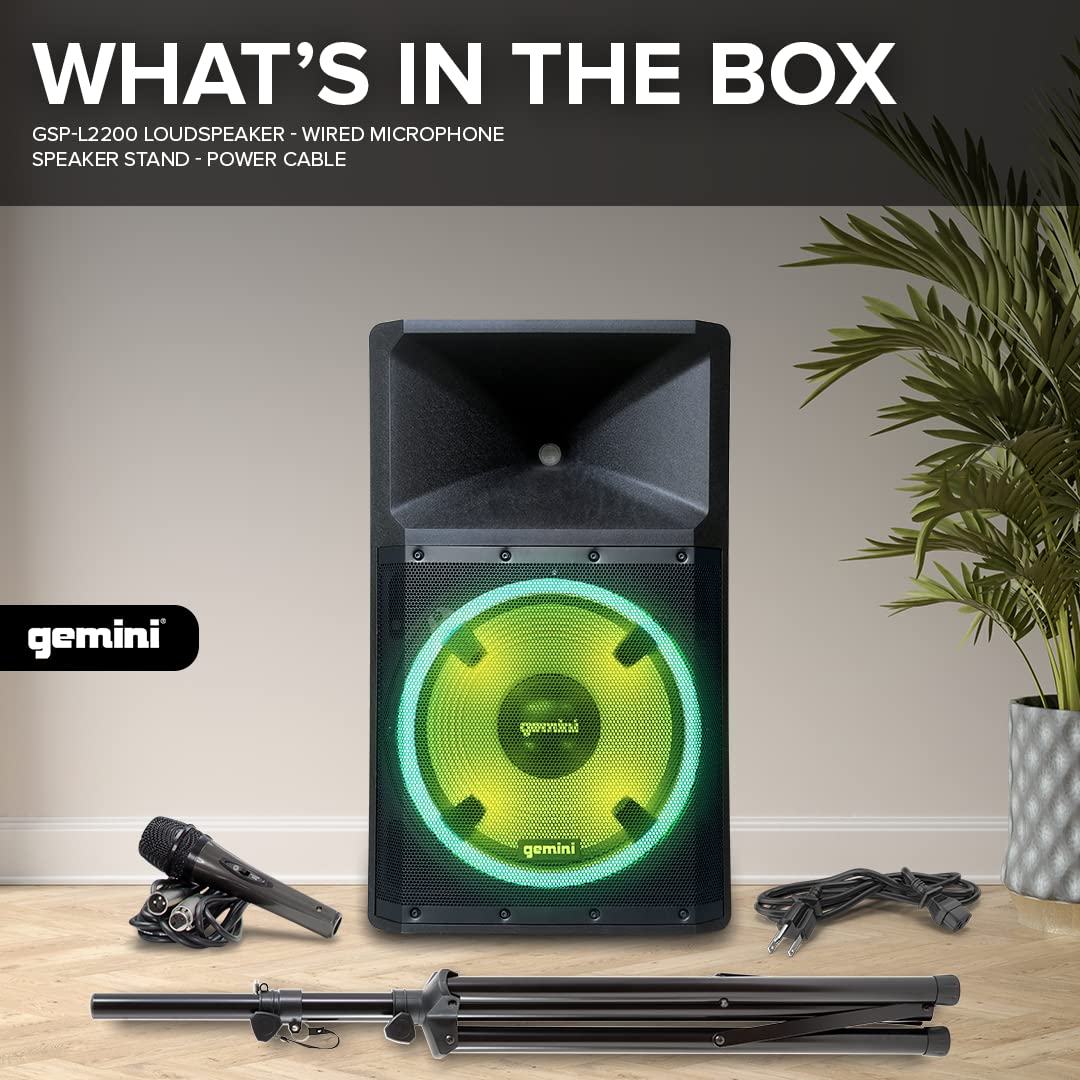 15" PA Speaker & Stand, 1800 Watts E606035