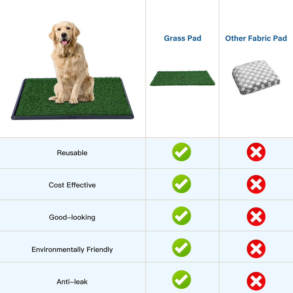 Artificial Grass Dog Potty Pad with Tray 20x30 inch E649797