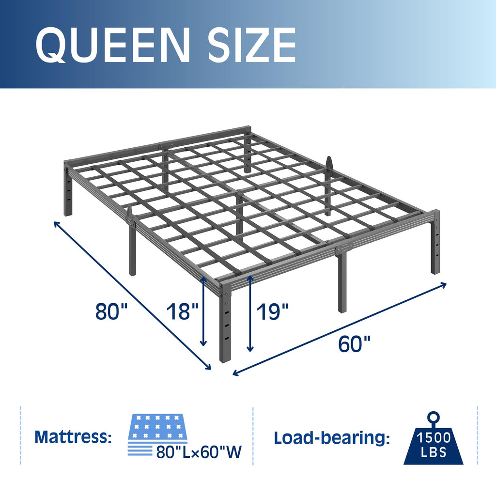 Queen Metal Platform Bed Frame D238924