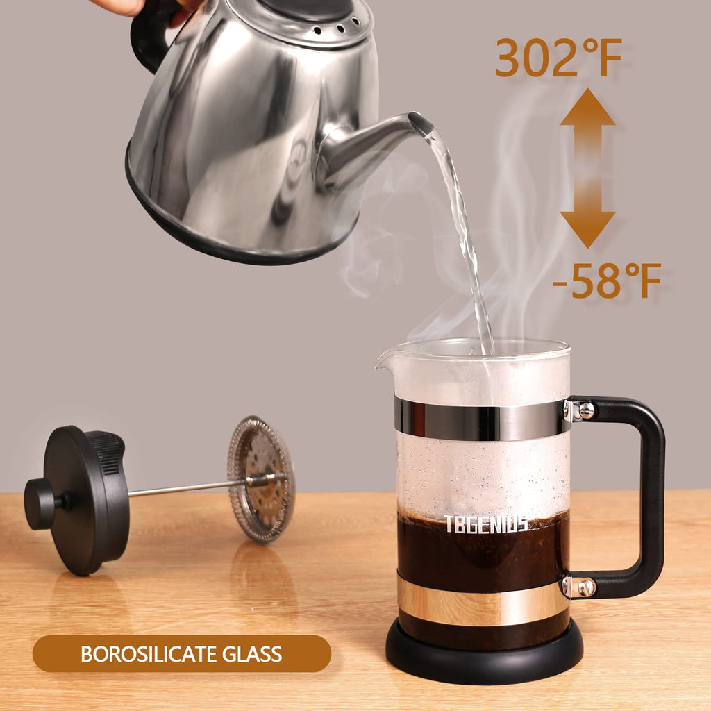 21 oz Borosilicate Glass French Press K6934