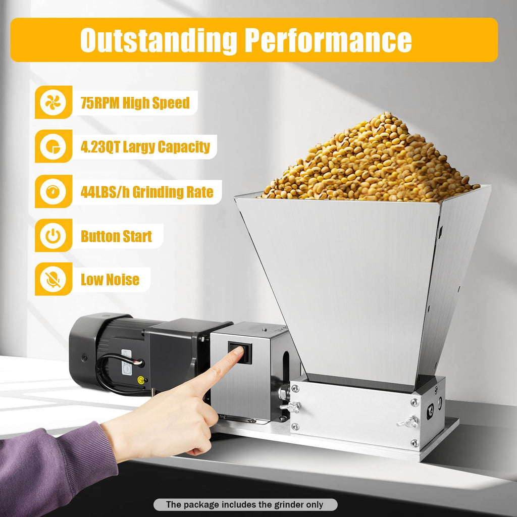 110V 60W Stainless Steel Grain Mill L928