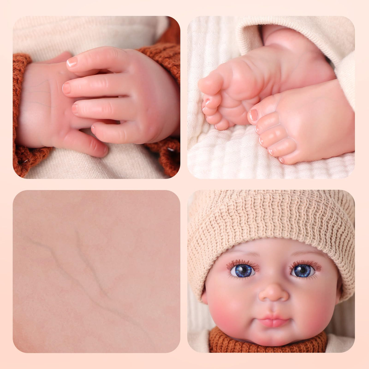 20 Inch Soft Body Reborn Baby Dolls Boy C7838