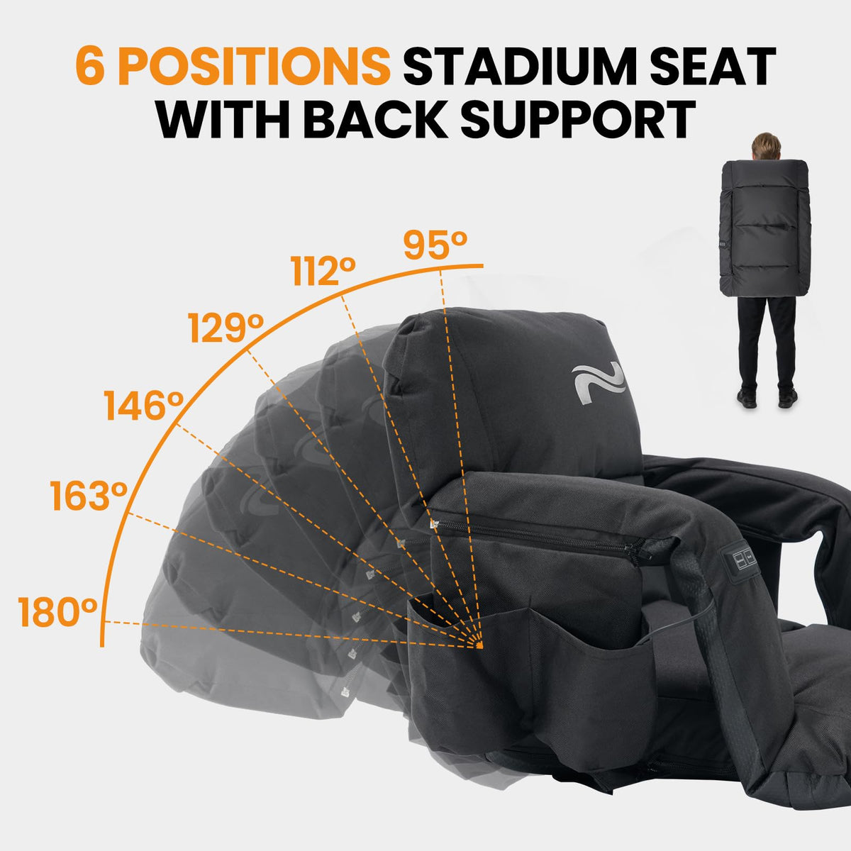 2 Pack Extra Thick Heated Stadium Seats E294742