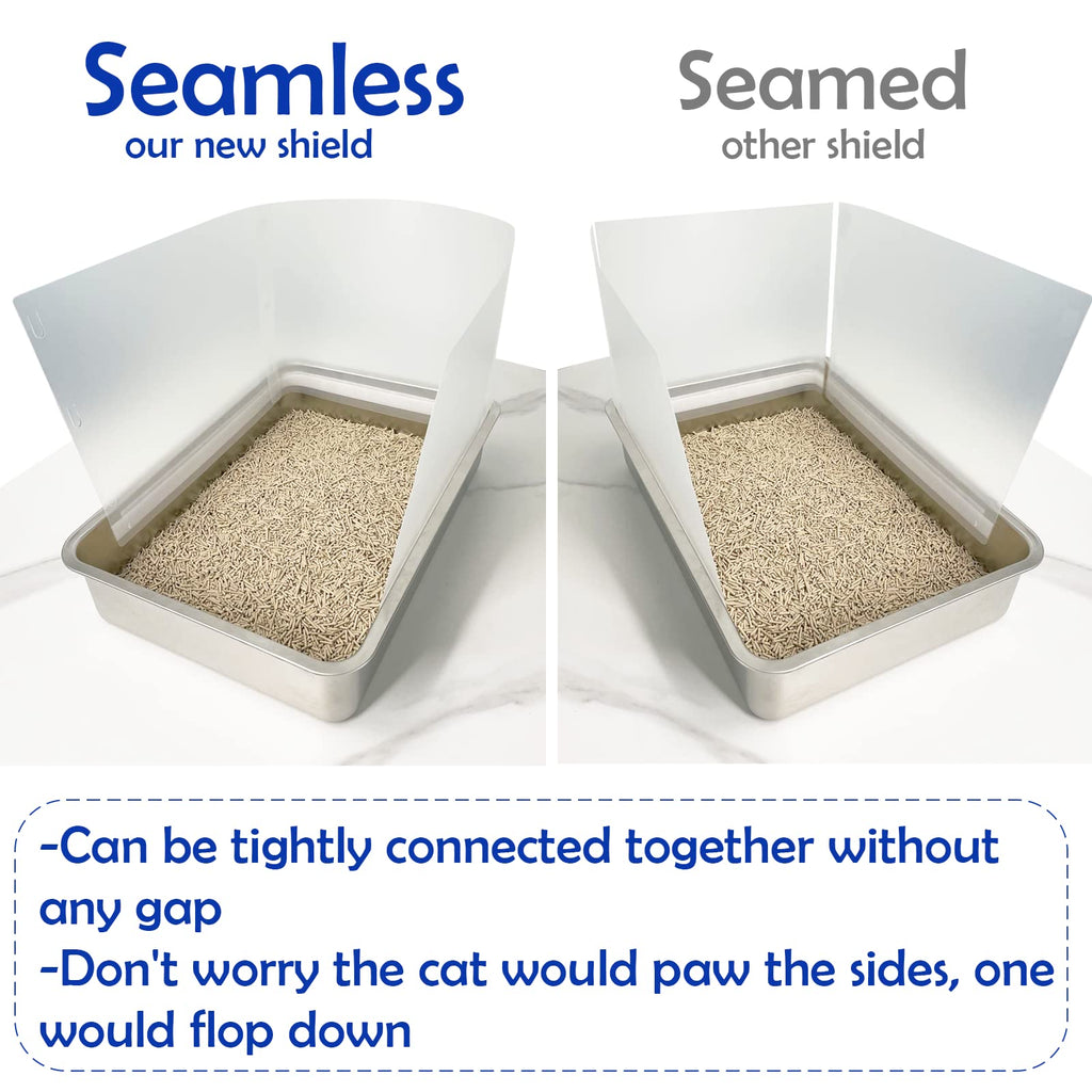 Connectable Cat Litter Box Pee Shield Splash Guard X606245