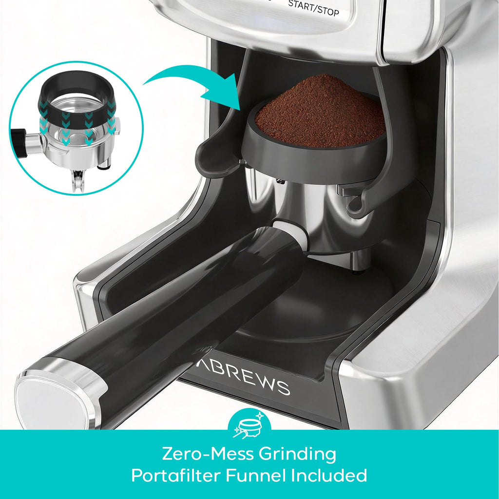 Electric Conical Burr Coffee Grinder with LCD Display A9510