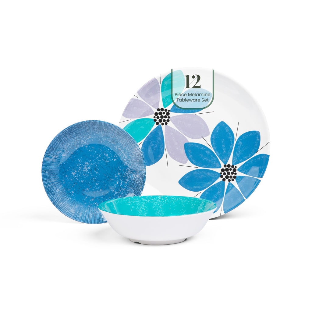 12-Piece Melamine Dinnerware Set U7864