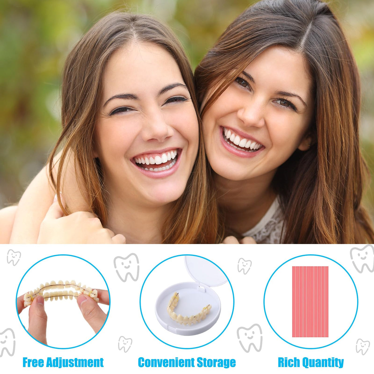 16 Pcs Dentures DIY Repair Kit H478245