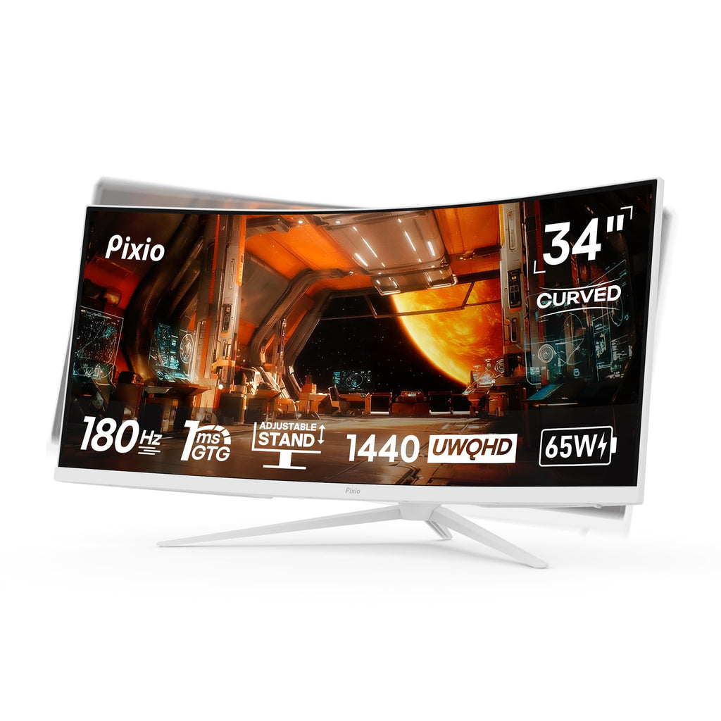 White 34" 180Hz Curved Gaming Monitor G23184