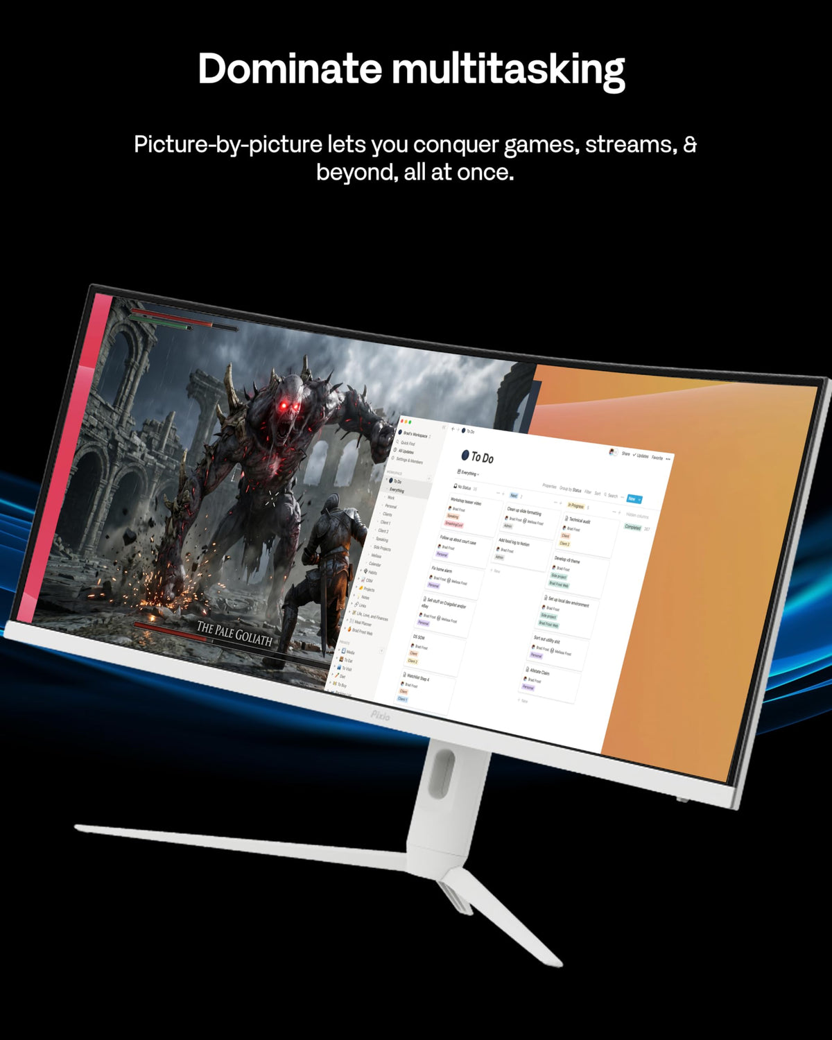 White 34" 180Hz Curved Gaming Monitor G23184