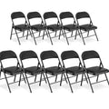 10 Pack Black Folding Chairs A80271