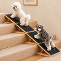 Adjustable Non-Slip Wooden Dog Ramp R748360