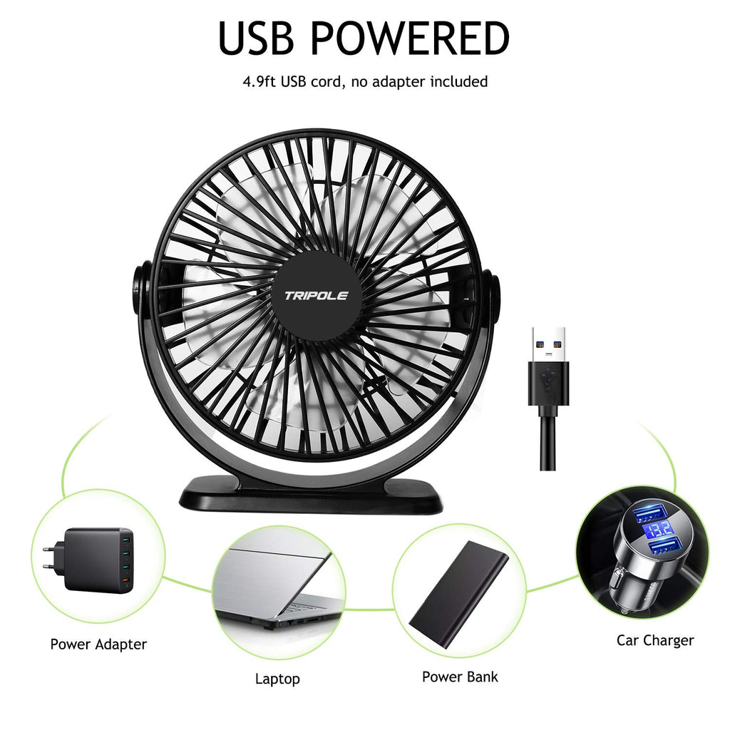2 Pack USB Powered Mini Portable Desk Fan N55395
