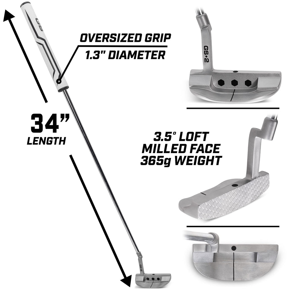 34” Right-Handed Mallet Putter with Milled Face O806
