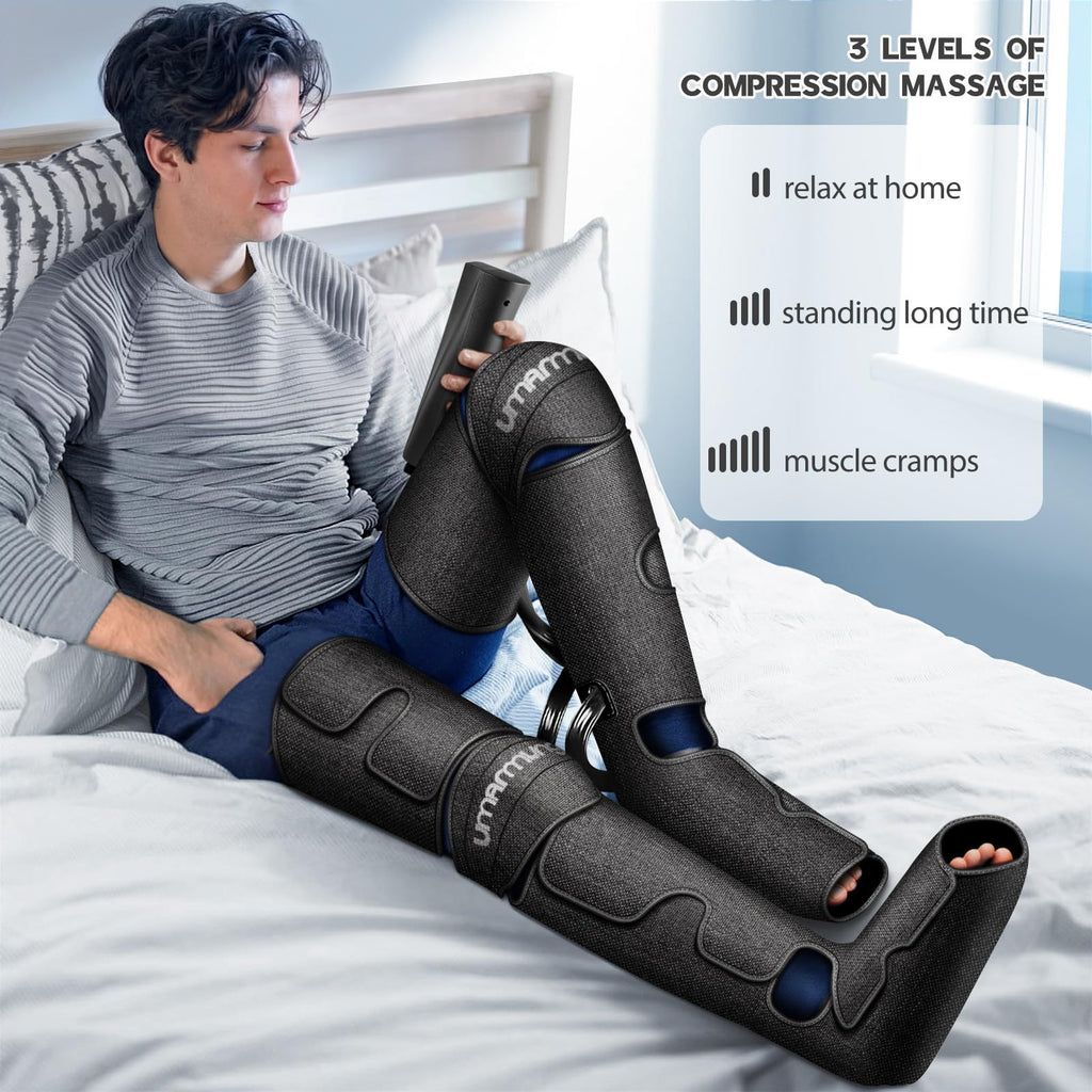 Air Compression Leg Massager with Heat W286