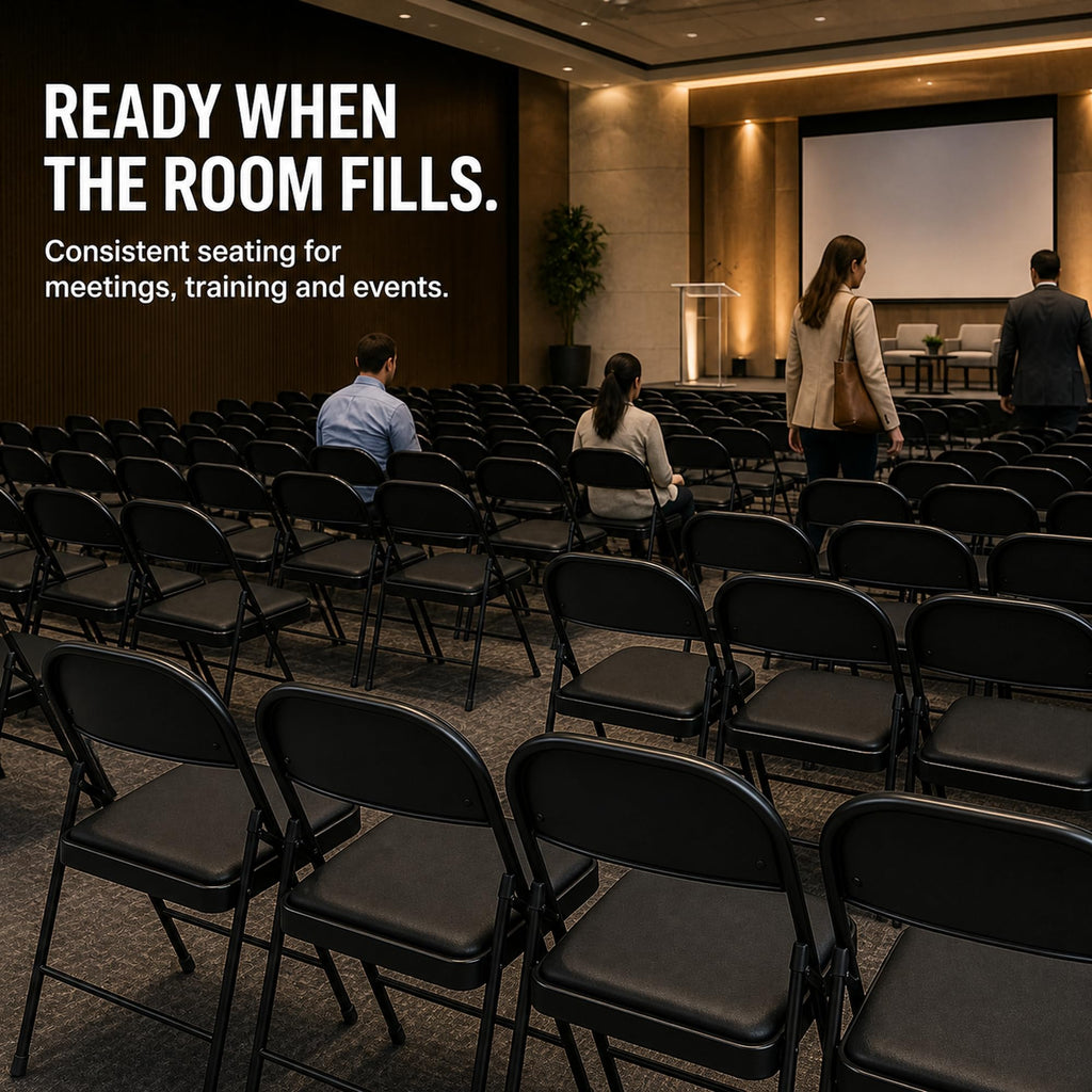 10 Pack Black Folding Chairs A80271