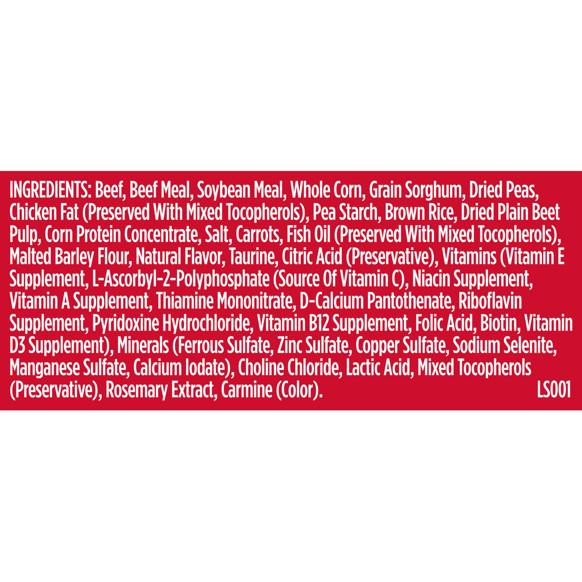 Dry Dog Food, Beef, Pea & Brown Rice, 40 lb. Bag G835