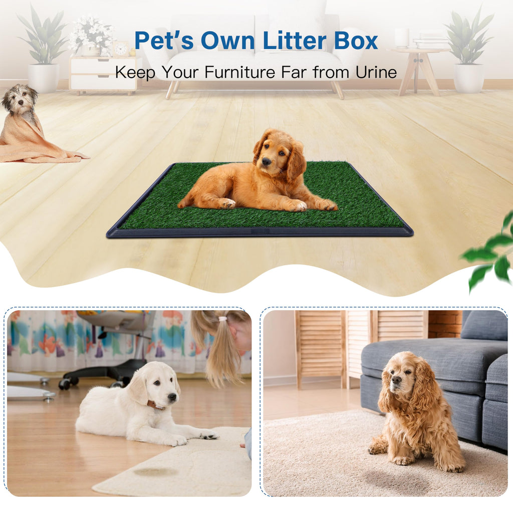 Artificial Grass Dog Potty Pad with Tray 20x30 inch E649797