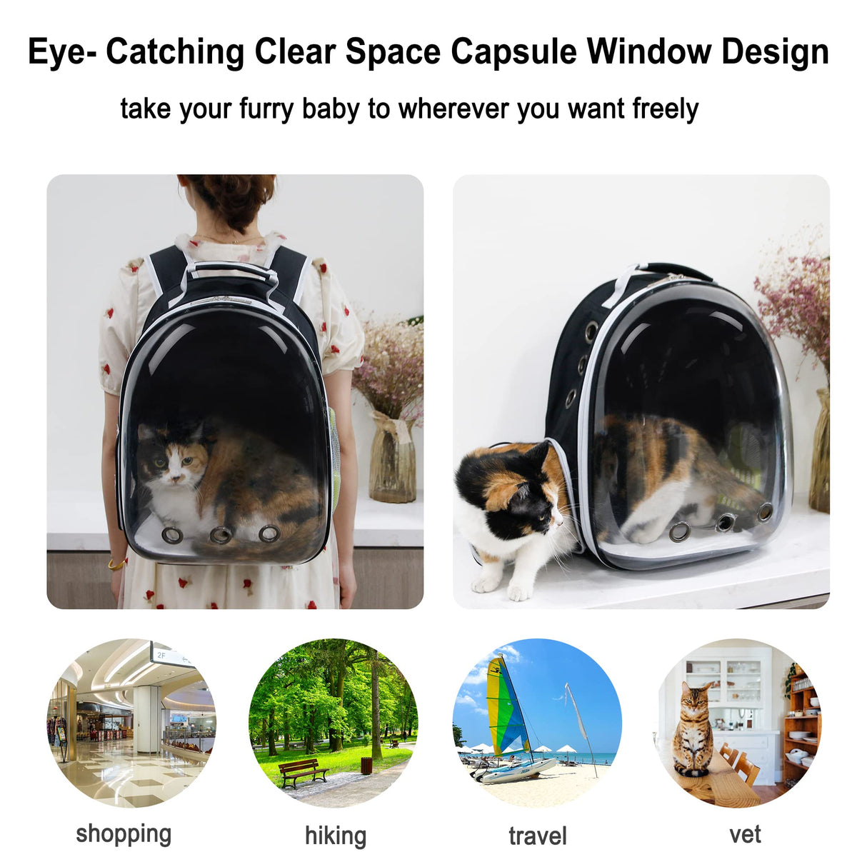 Airline Approved Bubble Cat Backpack K744