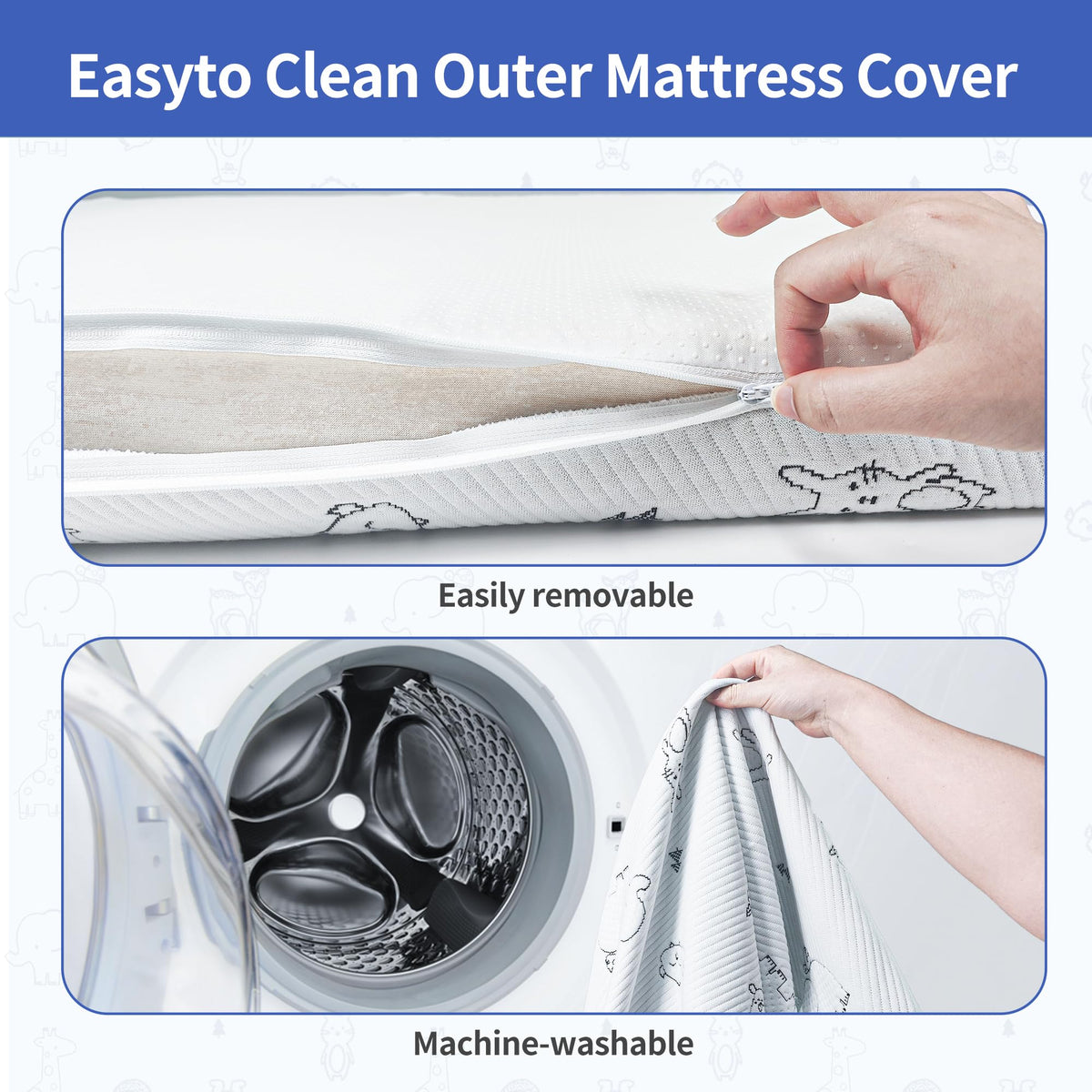 Pack and Play Mattress 38"x26" Firm Support Foam O138