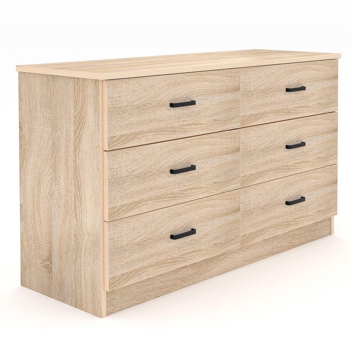 Light Oak 6 Drawer Dresser B1446