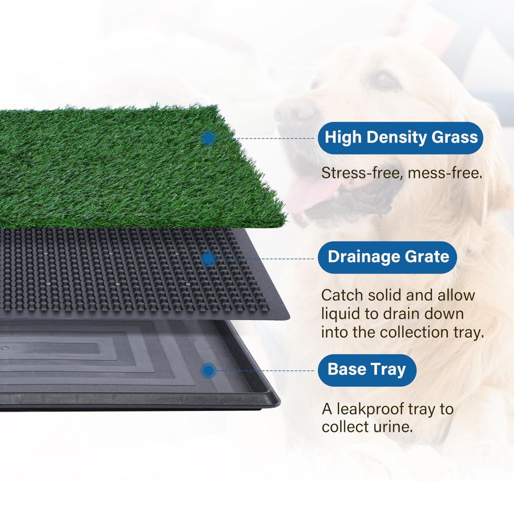 Artificial Dog Grass Pad with Tray 16x20 inches E936