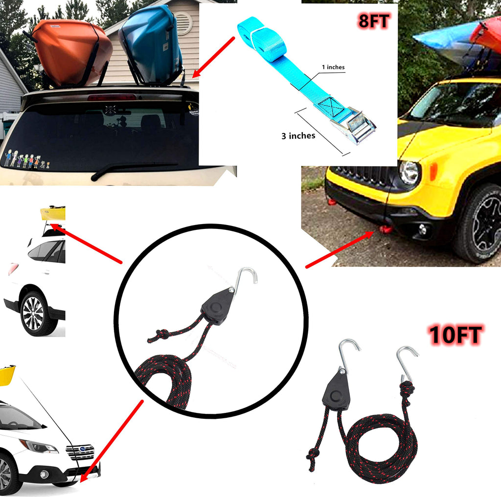Heavy Duty Kayak Rack with Ratchet Tie X547