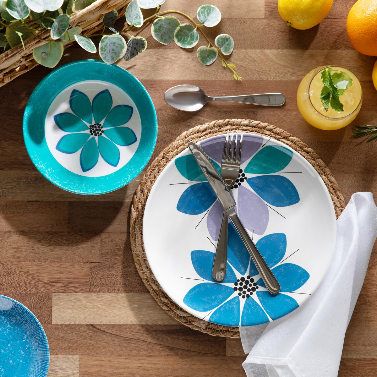 12-Piece Melamine Dinnerware Set U7864