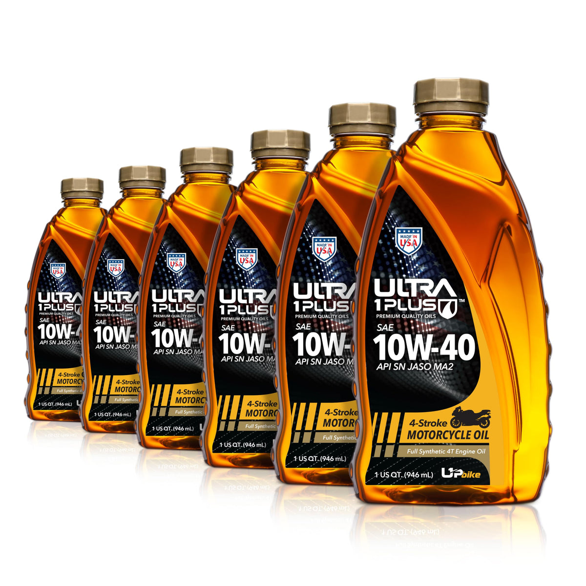 10W-40 Full Synthetic Motorcycle Oil 6 Quarts B49201