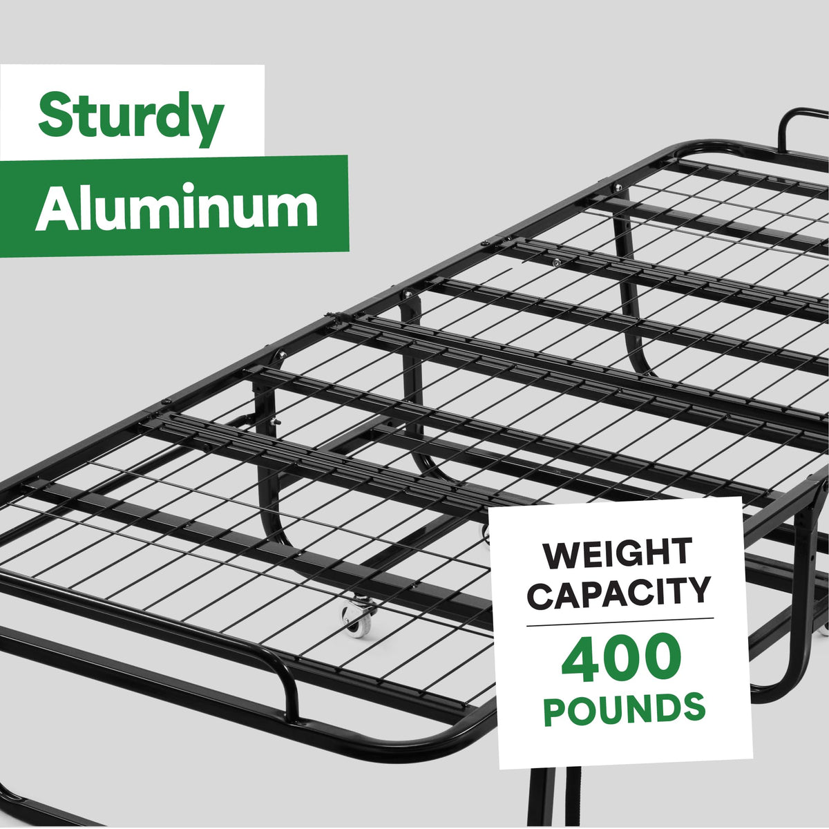 Folding Bed with Mattress Twin Size 5-inch Memory Foam J210