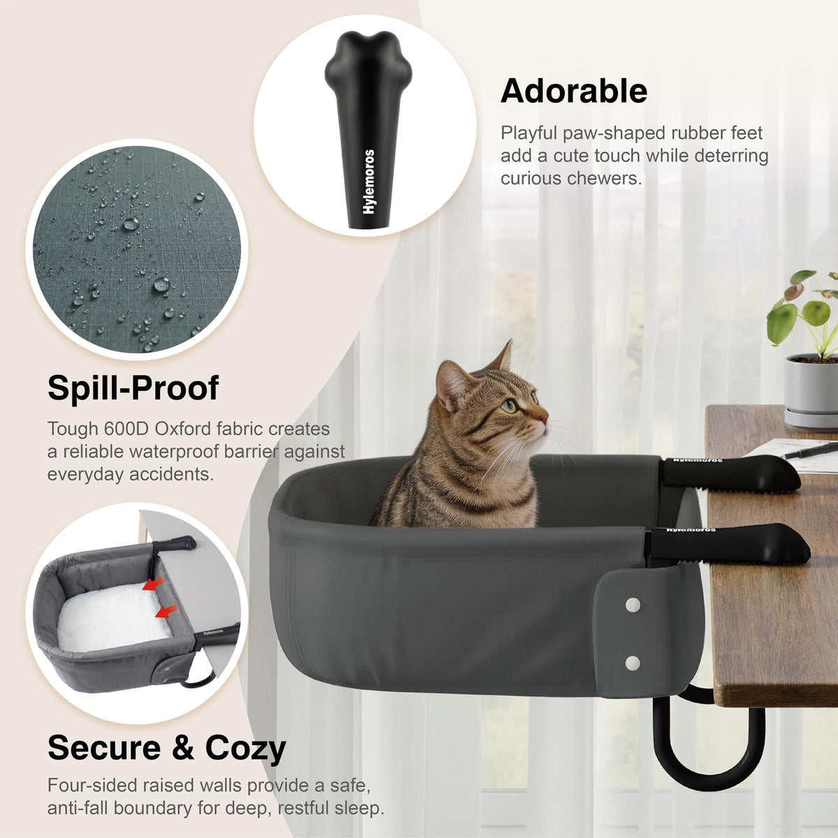 Cat Desk Bed for Large Cats 50lbs V757