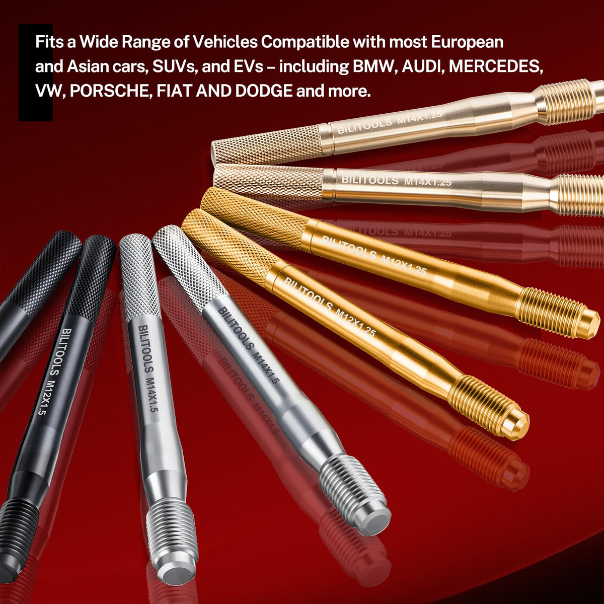8 Piece Carbon Steel Wheel Hanger Alignment Pin Set D5463