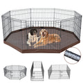 Foldable Metal Dog Playpen 8 Panels 36 Inch B813727