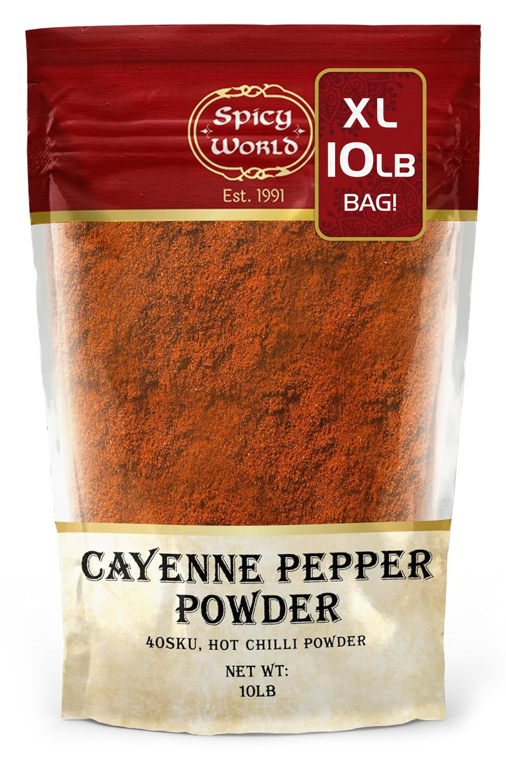 Cayenne Pepper Powder 10 Pound Bulk Bag N46896